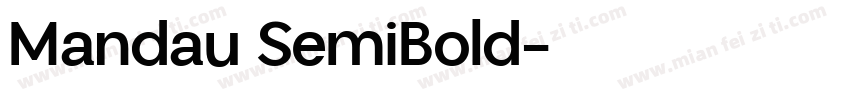 Mandau SemiBold字体转换